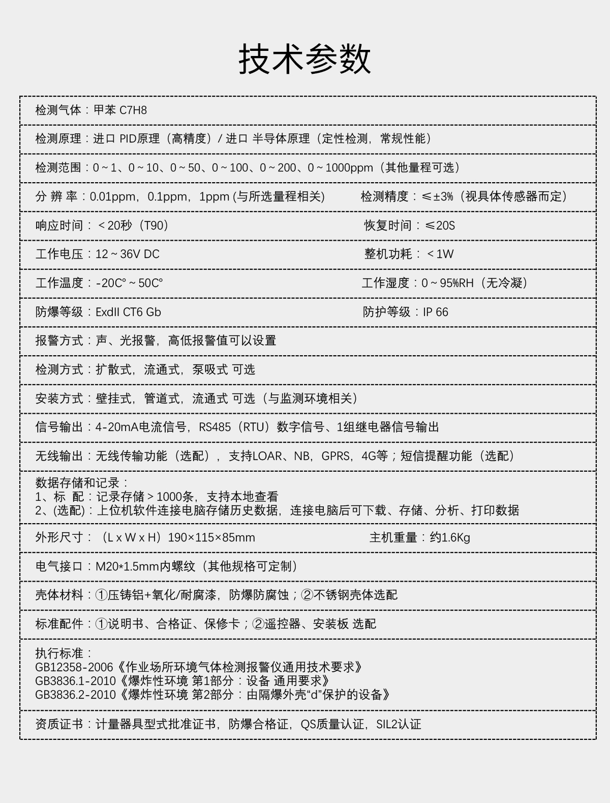 固定分體式甲苯檢測(cè)儀 固定分體式甲苯檢測(cè)儀