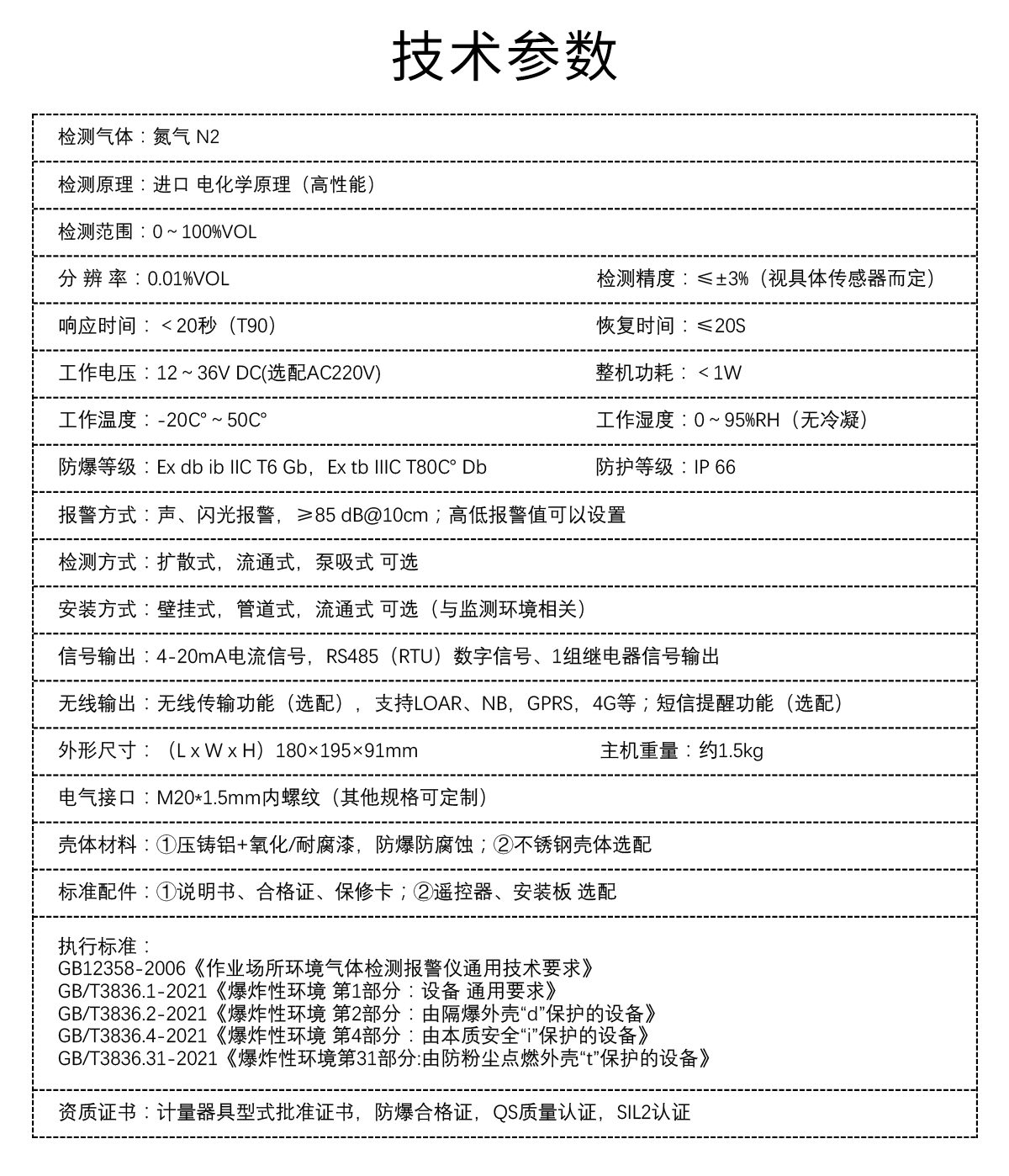 固定式氮?dú)鈾z測(cè)儀